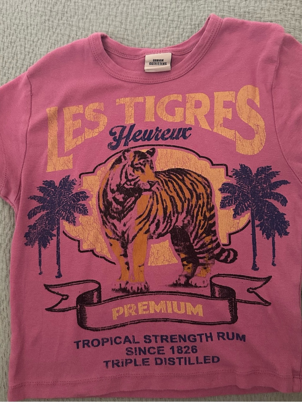 Urban Outfitters Pink Tiger Graphic Tee